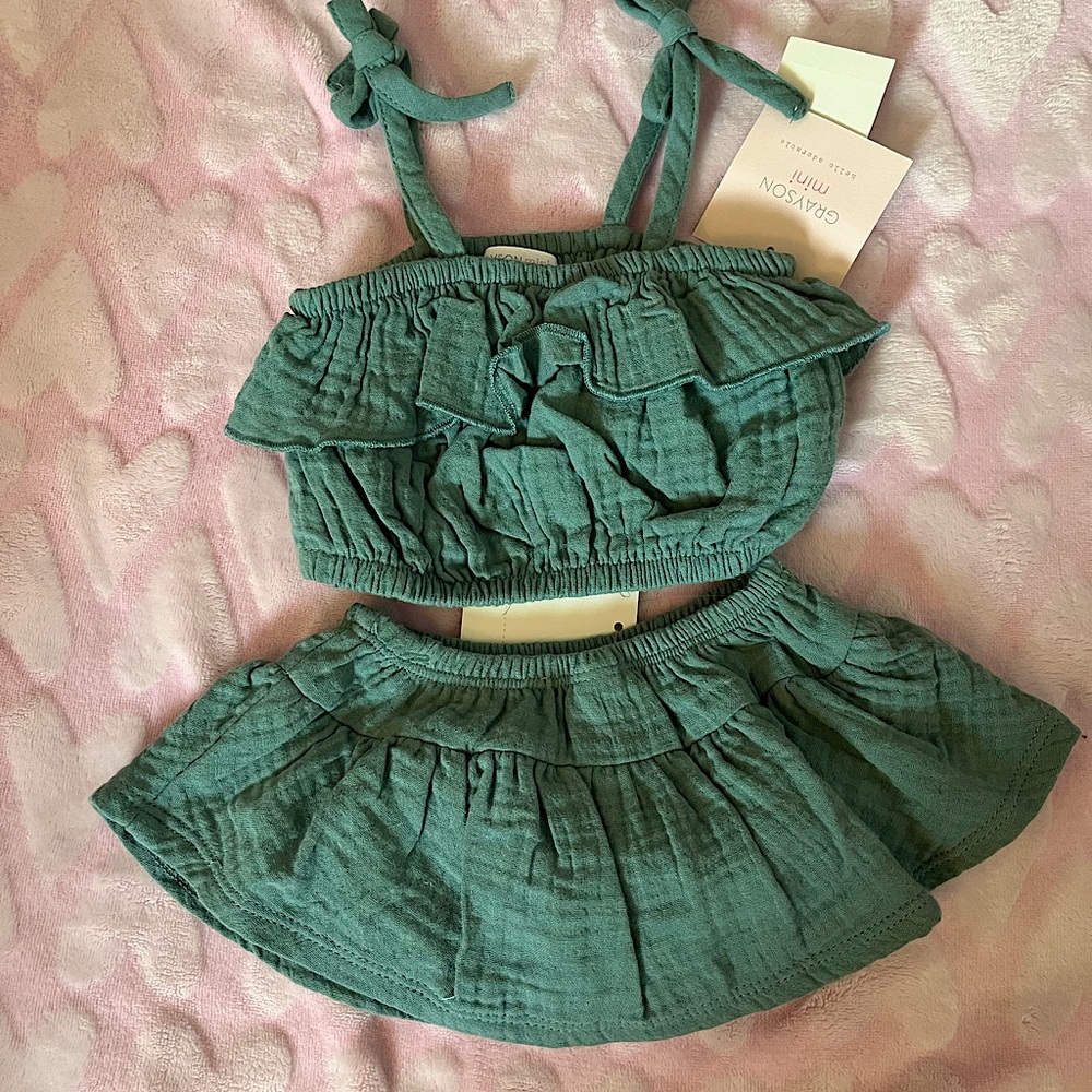 Grayson mini New born matching set